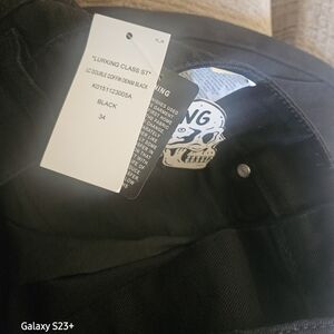 Men's Lurking Class Double Coffin Denim Black Pants